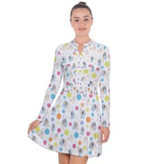 Bluey, Bluey Merch, Bluey Pattern, Bluey Bluey, Bingo, Bluey Design, Bluey Dog Long Sleeve Panel Dress by avitendut