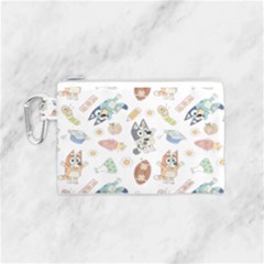Bluey, Bluey Merch, Bluey Pattern, Bluey Bluey, Bingo, Bluey Design, Bluey Dog Canvas Cosmetic Bag (small) by avitendut