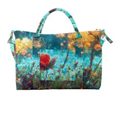 Flowers Detail Painting Nature Carry-on Travel Shoulder Bag by Anend