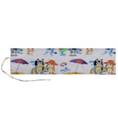 Bluey, Bluey Merch, Bluey Pattern, Bluey Bluey, Bingo, Bluey Design, Bluey Dog Roll Up Canvas Pencil Holder (l) by avitendut