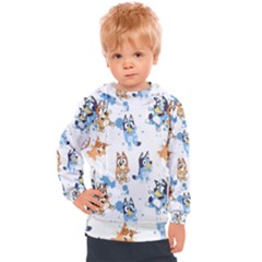 Bluey, Bluey Merch, Bluey Pattern, Bluey Bluey, Bingo, Bluey Design, Bluey Dog Kids  Hooded Pullover by avitendut