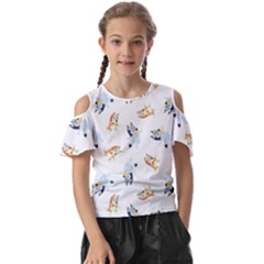 Bluey, Bluey Merch, Bluey Pattern, Bluey Bluey, Bingo, Bluey Design, Bluey Dog Kids  Butterfly Cutout T-shirt by avitendut