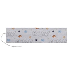 Bluey, Bluey Merch, Bluey Pattern, Bluey Bluey, Bingo, Bluey Design, Bluey Dog Roll Up Canvas Pencil Holder (l) by avitendut