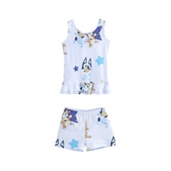 Bluey, Bluey Merch, Bluey Pattern, Bluey Bluey, Bingo, Bluey Design, Bluey Dog Kids  Boyleg Swimsuit by avitendut