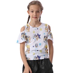 Bluey, Bluey Merch, Bluey Pattern, Bluey Bluey, Bingo, Bluey Design, Bluey Dog Kids  Butterfly Cutout T-shirt by avitendut