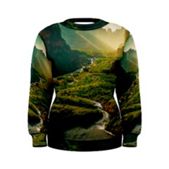 Mountains Trees Forest Women s Sweatshirt by Anend