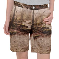 Path Trees Forest Fantasy Women s Pocket Shorts by Anend