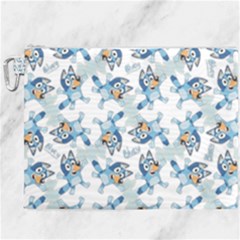 Bluey, Bluey Merch, Bluey Pattern, Bluey Bluey, Bingo, Bluey Design, Bluey Dog Canvas Cosmetic Bag (xxxl) by avitendut