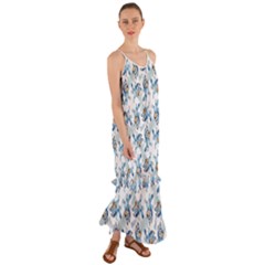 Bluey, Bluey Merch, Bluey Pattern, Bluey Bluey, Bingo, Bluey Design, Bluey Dog Cami Maxi Ruffle Chiffon Dress by avitendut