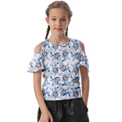 Bluey, Bluey Merch, Bluey Pattern, Bluey Bluey, Bingo, Bluey Design, Bluey Dog Kids  Butterfly Cutout T-shirt by avitendut