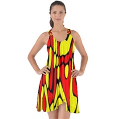 Rby 127 Show Some Back Chiffon Dress by ArtworkByPatrick