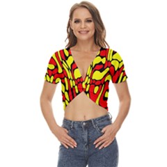Rby 127 Twist Front Crop Top by ArtworkByPatrick