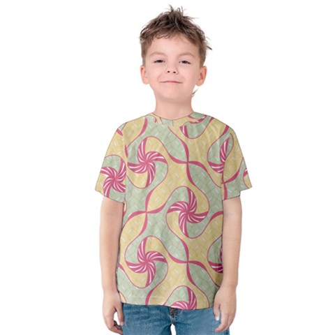 Abstract Pattern Design Scrapbooking Kids  Cotton T-shirt by Paksenen