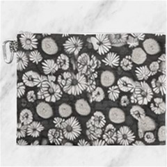 Mid Century Retro Floral 1970s 1960s Pattern 86 Canvas Cosmetic Bag (xxxl) by violetheavensky