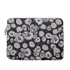 Mid Century Retro Floral 1970s 1960s Pattern 86 13  Vertical Laptop Sleeve Case With Pocket by violetheavensky