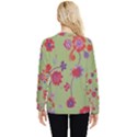 Mid Century Retro Floral 1970s 1960s Pattern 76 Hidden Pocket Sweatshirt View2