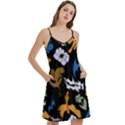 Pattern Design Seamless Texture Mini Camis Dress With Pockets View3