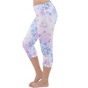Digital Art Artwork Abstract Pink Purple Lightweight Velour Capri Yoga Leggings View2