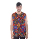 Mid Century Retro Floral 1970s 1960s Pattern 69 Men s Basketball Tank Top View1
