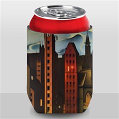 Sci-fi Futuristic Science Fiction City Neon Scene Artistic Technology Machine Fantasy Gothic Town Bu Can Holder by Posterlux