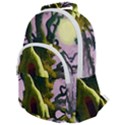Outdoors Night Full Moon Setting Scene Woods Light Moonlight Nature Wilderness Landscape Rounded Multi Pocket Backpack View1