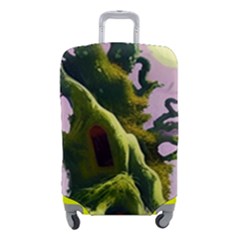 Outdoors Night Full Moon Setting Scene Woods Light Moonlight Nature Wilderness Landscape Luggage Cover (small) by Posterlux