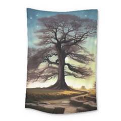 Nature Outdoors Cellphone Wallpaper Background Artistic Artwork Starlight Book Cover Wilderness Land Small Tapestry by Posterlux