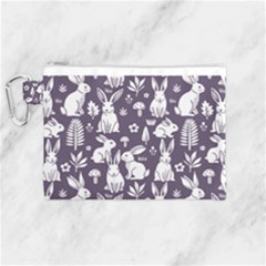 Easter Bunny Pattern Canvas Cosmetic Bag (medium) by Valentinaart