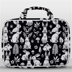 Easter Bunny Pattern Travel Toiletry Bag With Hanging Hook by Valentinaart