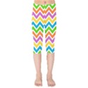 Chevron Pattern Design Texture Kids  Capri Leggings  View1