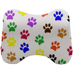 Pawprints Paw Prints Paw Animal Head Support Cushion by Anend