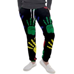 Handprints Hand Print Colourful Men s Jogger Sweatpants by Anend