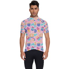 Ice Cream Donut Sweets Candie Men s Short Sleeve Cycling Jersey by Apenda