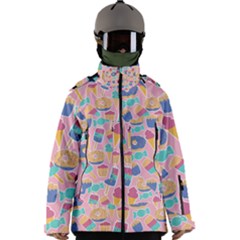 Ice Cream Donut Sweets Candie Men s Zip Ski And Snowboard Waterproof Breathable Jacket by Apenda