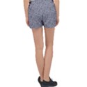 Blue Black Snake Pattern Women s Velour Lounge Shorts View2