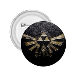 Triforce Emboss Regular Button (round) by Carpe0nocteM