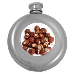 Hazelnuts Hip Flask (round) by hlehnerer