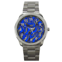 Foolish Movements Blue Sport Metal Watch by ImpressiveMoments