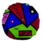 Modern Art 18  Premium Round Cushion  Back