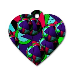 Balls Dog Tag Heart (one Sided)  by Siebenhuehner