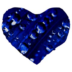 Waterdrops 19  Premium Heart Shape Cushion by Siebenhuehner