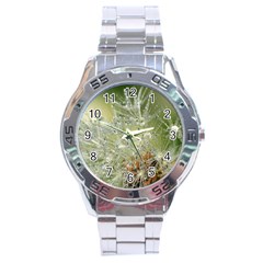 Dandelion Stainless Steel Watch (men s) by Siebenhuehner