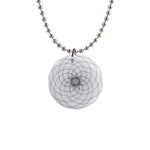 Spirograph Button Necklace Front