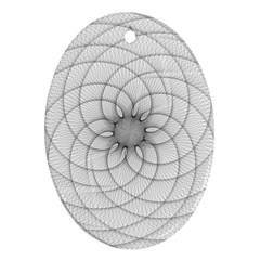 Spirograph Oval Ornament (two Sides) by Siebenhuehner