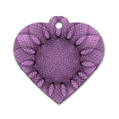 Mandala Dog Tag Heart (two Sided) by Siebenhuehner