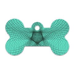 Spirograph Dog Tag Bone (two Sided) by Siebenhuehner