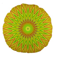 Mandala 18  Premium Round Cushion  by Siebenhuehner