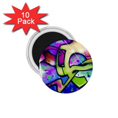 Graffity 1 75  Button Magnet (10 Pack) by Siebenhuehner