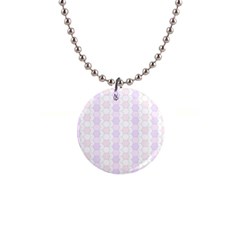 Allover Graphic Soft Pink Button Necklace by ImpressiveMoments