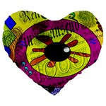 Abstract 19  Premium Heart Shape Cushion Front